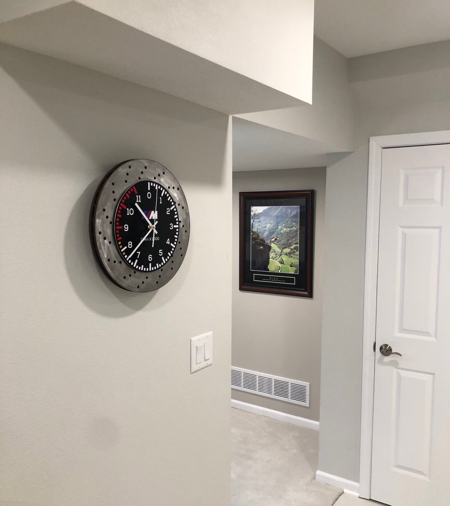 BMW M Inspired Brake Rotor Wall Clock