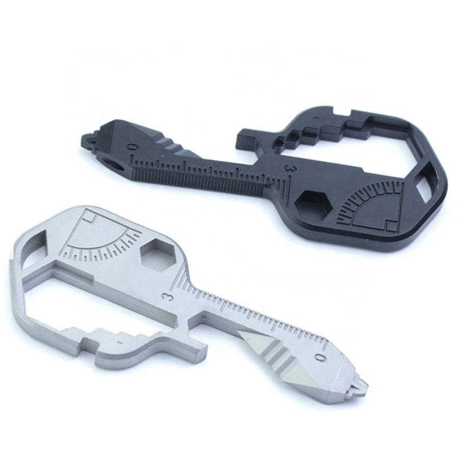 Stainless Steel Key Shaped Pocket Tool for Your Keychain (TSA Friendly)