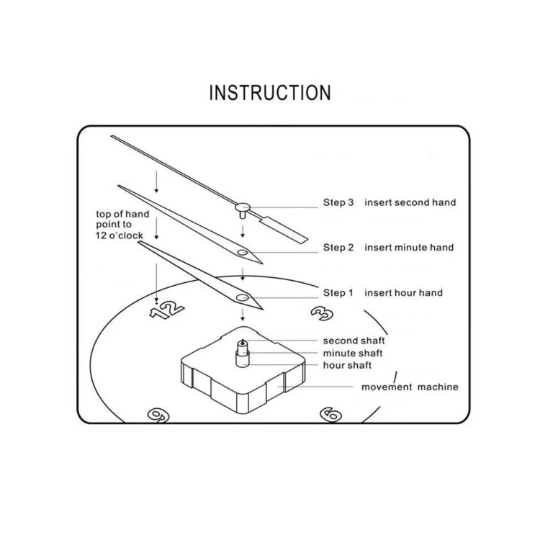 Wall Clock Mechanism - Quiet Quartz, and Easy to Instal DIY Movement, Continuous Movement Active