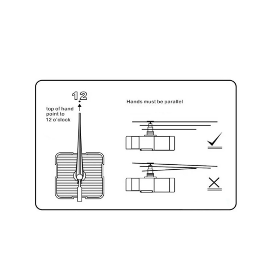 Wall Clock Mechanism - Quiet Quartz, and Easy to Instal DIY Movement, Continuous Movement Active