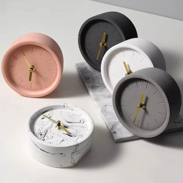 Concrete Desk Clocks for Home or Office